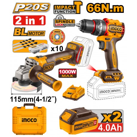 KIT SMERAGLIATRICE + TRAPANO CON VALIGETTA